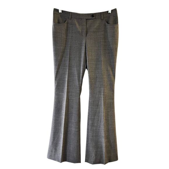 Akris Punto Bootcut Women’s Wool Pant Trousers Gray Size 8 Classic Officewear - Picture 1 of 5